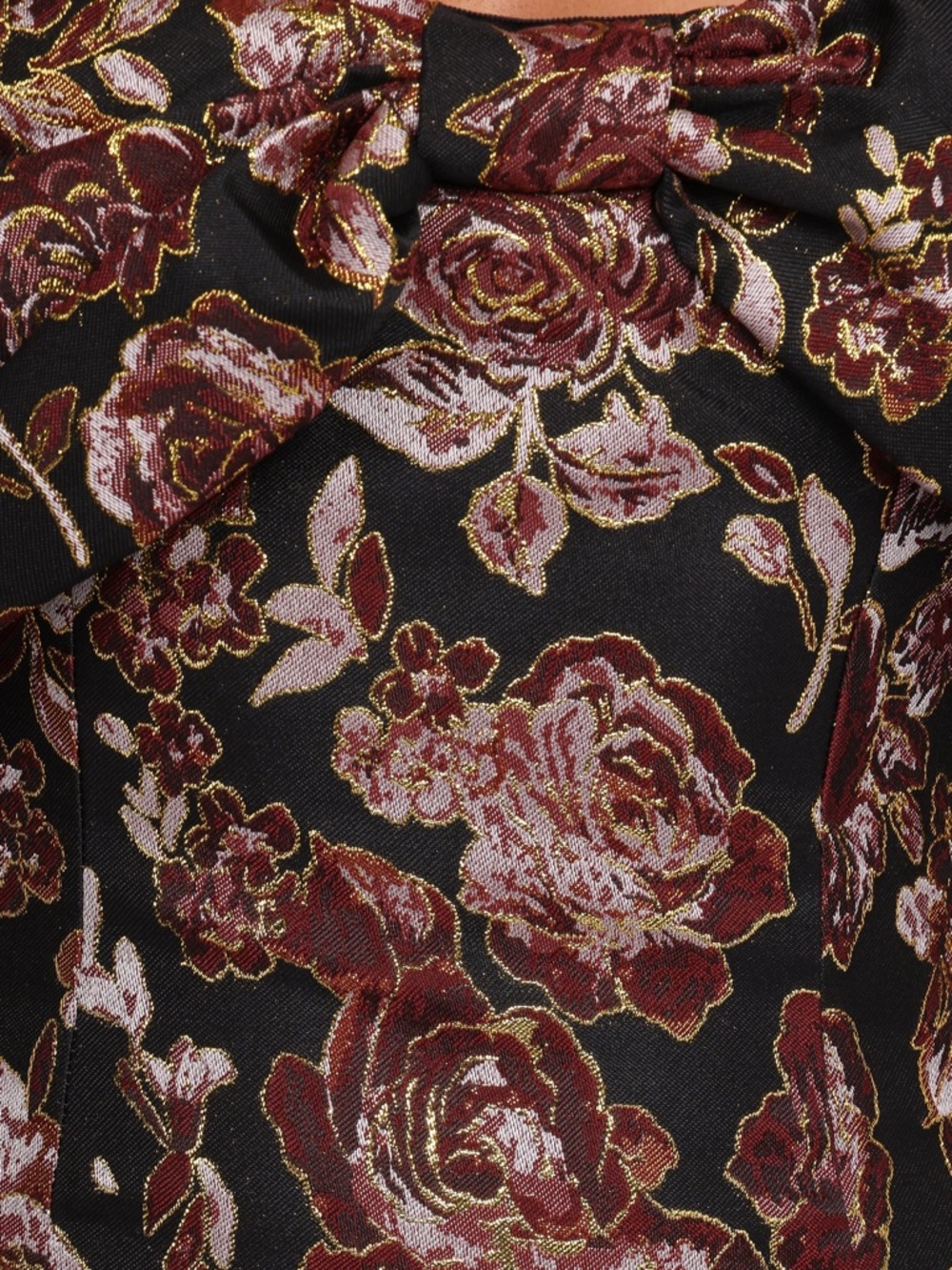Petal & Pup Lilia Maxi Dress Black Floral Strapless Bow NWT 8 - Picture 7 of 8
